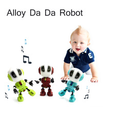 DWI Wholesale cute mini electric alloy dancing robot toys intelligent pocket robot toy